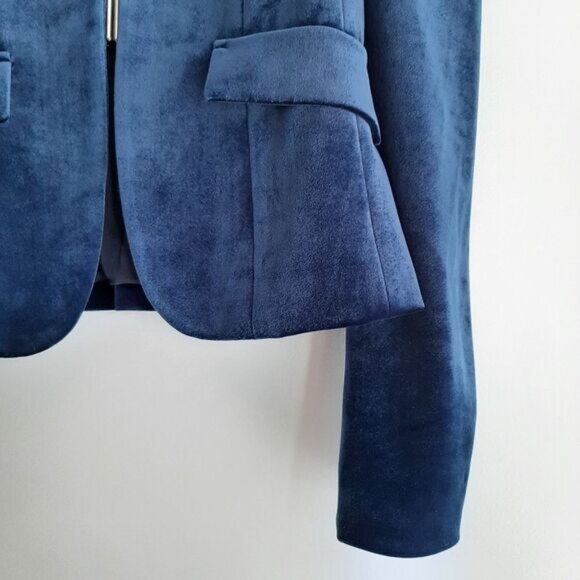 Esprit Deep Blue Velvet Blazer - Picture 7 of 16